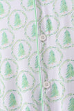 Green christmas tree bamboo dad pajama set Aaria Tees
