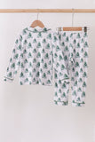 Green christmas tree bamboo mom&me pajama set - Aaria Tees Aaria Tees