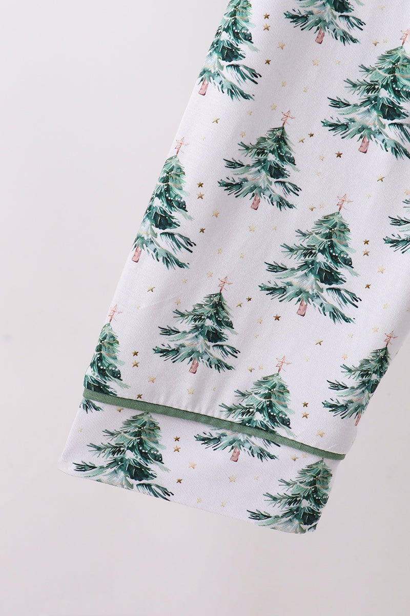 Green christmas tree bamboo mom&me pajama set - Aaria Tees Aaria Tees