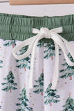 Green christmas tree bamboo mom pants - Aaria Tees Aaria Tees
