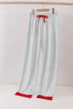 Sage gingham mom pajama pants - Aaria Tees Aaria Tees