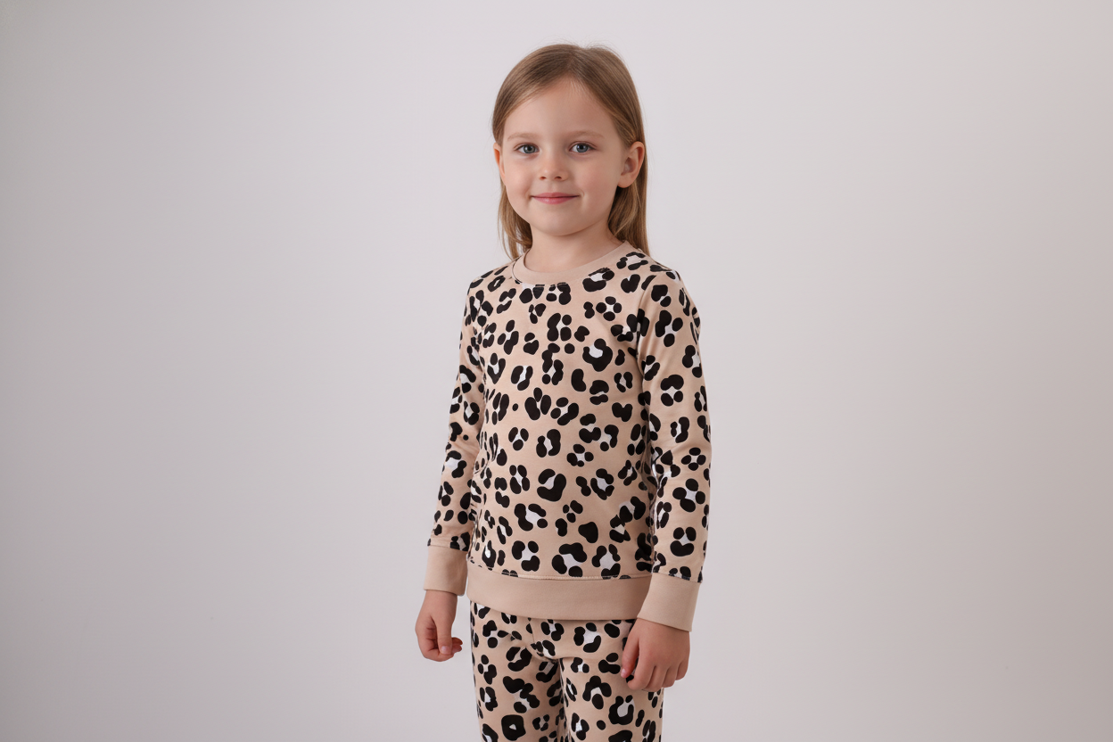 Brown leopard bamboo pajama set - Aaria Tees Aaria Tees