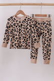 Brown leopard bamboo pajama set - Aaria Tees Aaria Tees