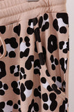 Brown leopard bamboo mom pajama pants - Aaria Tees Aaria Tees