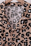 Brown leopard bamboo mom pajama set - Aaria Tees Aaria Tees