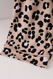 Brown leopard bamboo mom pajama set - Aaria Tees Aaria Tees