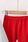 Green farm applique stripe ruffle pants set - Aaria Tees Aaria Tees