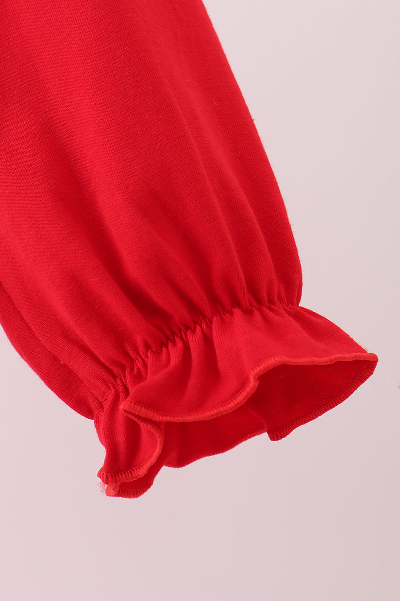 Red heart applique bubble set - Aaria Tees Aaria Tees