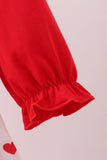 Red heart applique ruffle 2pc set - Aaria Tees Aaria Tees