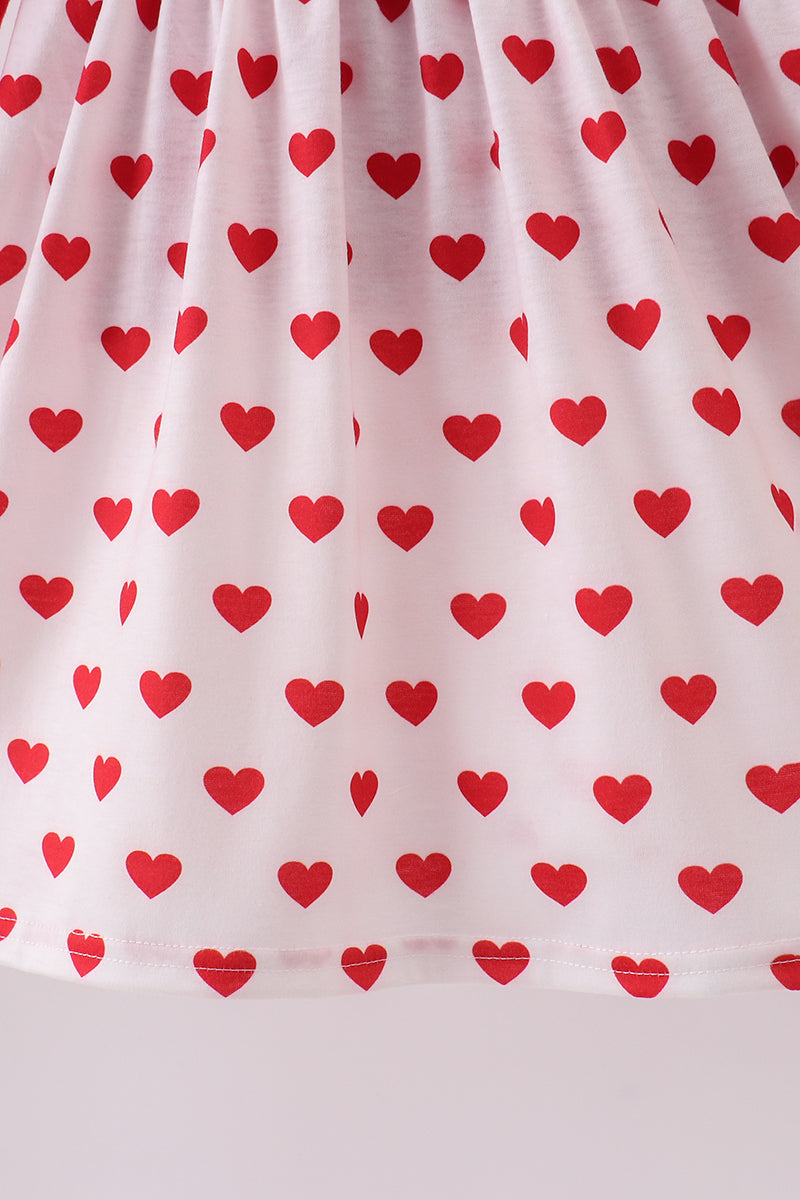 Red heart applique ruffle 2pc set - Aaria Tees Aaria Tees