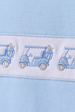 Blue golf cart embroidery pants set - Aaria Tees Aaria Tees