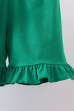 Blue clover embroidery swiss dot shorts set - Aaria Tees Aaria Tees
