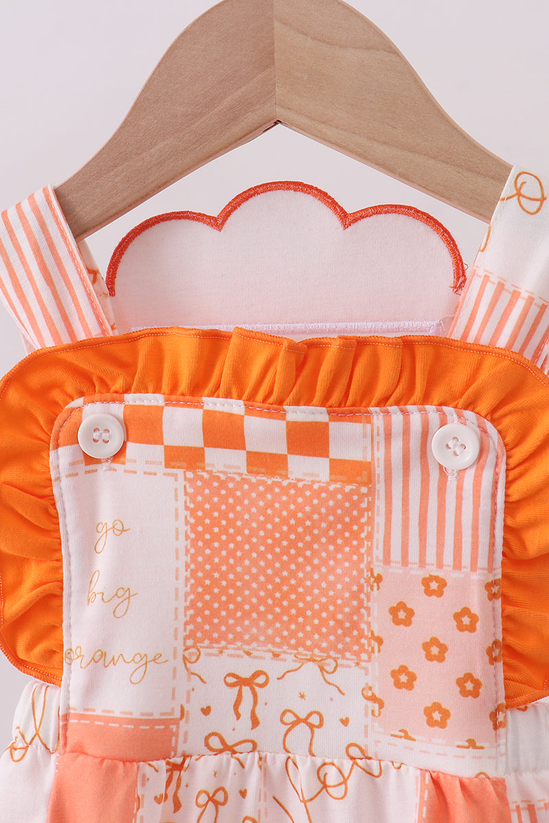 Orange Tennessee applique patchwork bubble - Aaria Tees Aaria Tees
