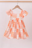 Orange Tennessee patchwork dress - Aaria Tees Aaria Tees