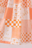 Orange Tennessee patchwork dress - Aaria Tees Aaria Tees