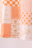 Orange Tennessee patchwork ruffle shorts set - Aaria Tees Aaria Tees