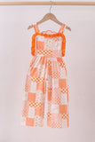 Orange Tennessee patchwork ruffle jumpsuit - Aaria Tees Aaria Tees