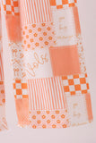 Orange Tennessee patchwork ruffle jumpsuit - Aaria Tees Aaria Tees
