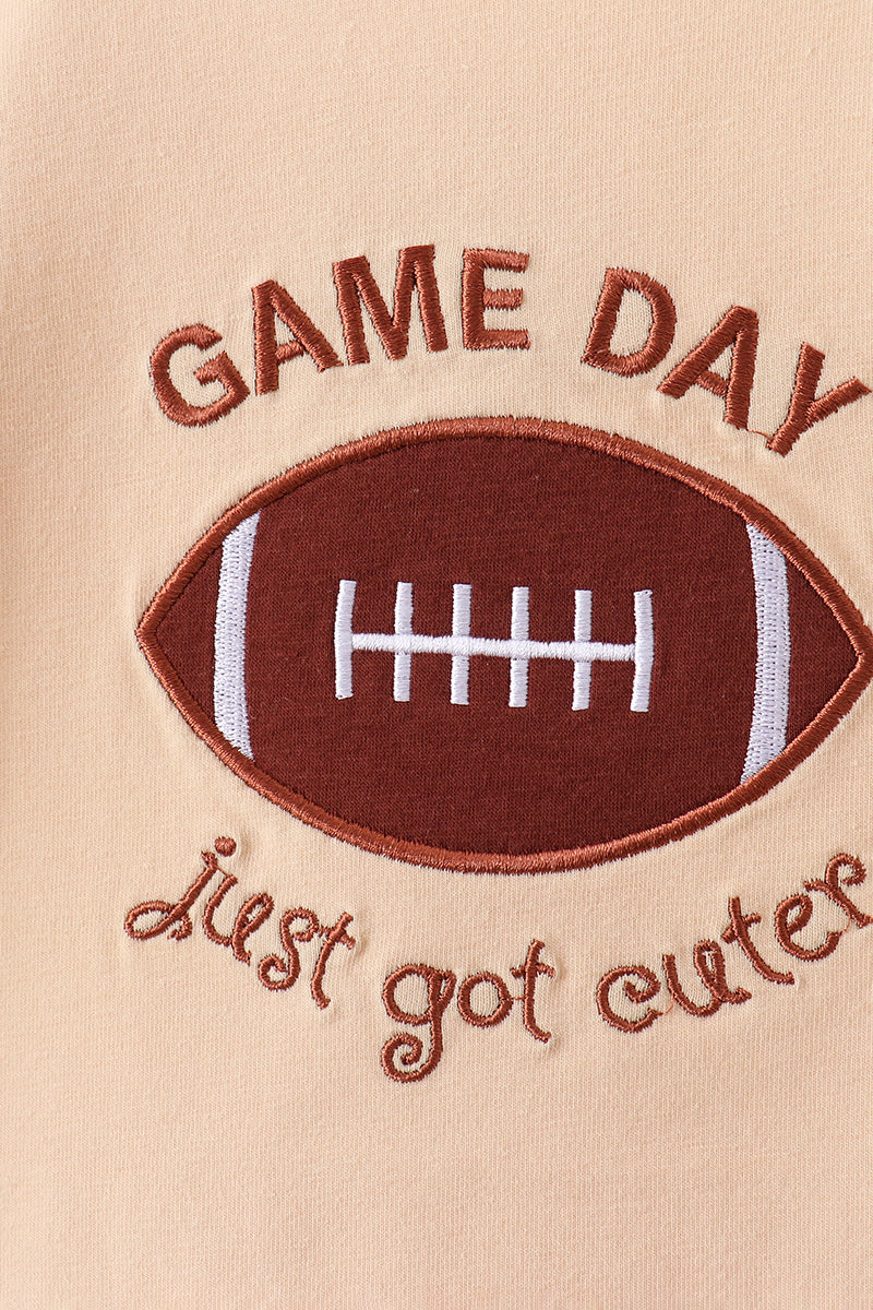 Game day football applique bloomer set - Aaria Tees Aaria Tees