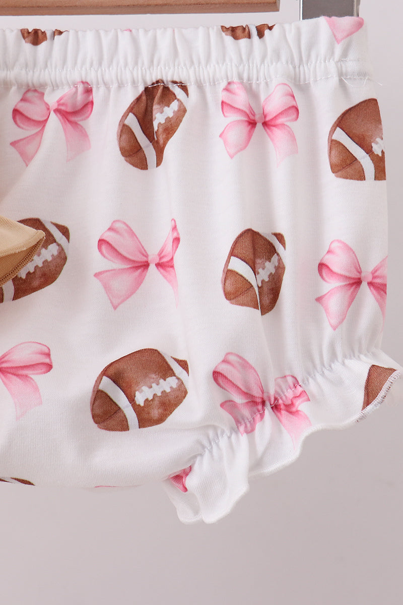 Game day football applique bloomer set - Aaria Tees Aaria Tees