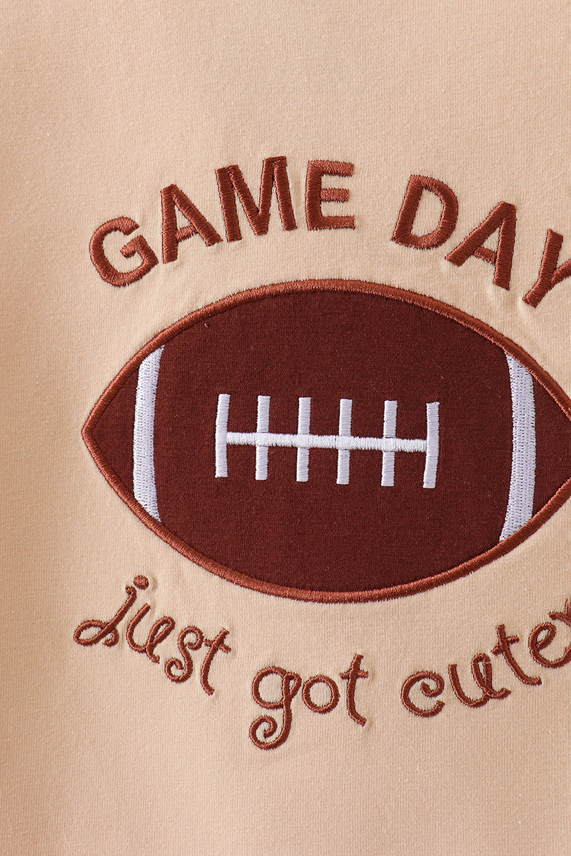 Game day football applique shorts set - Aaria Tees Aaria Tees