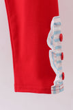 Blue stripe sports Trio applique ruffle pants set - Aaria Tees Aaria Tees