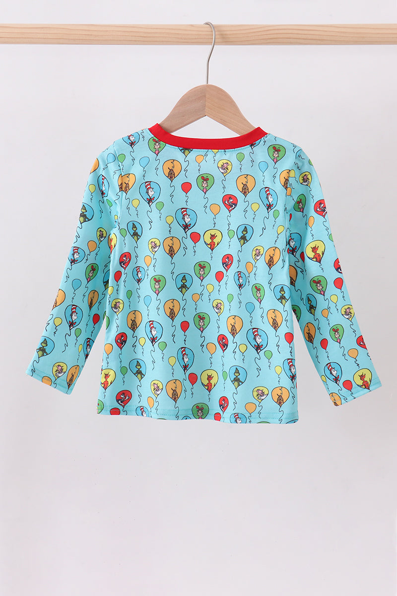 Mint Dr. Seuss smocked top - Aaria Tees Aaria Tees