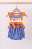 Florida Gators smocked ruffle bubble - Aaria Tees Aaria Tees