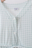 Sage gingham women dress - Aaria Tees Aaria Tees
