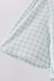 Sage gingham women dress - Aaria Tees Aaria Tees