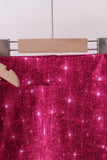 Wine red glitter skort set - Aaria Tees Aaria Tees