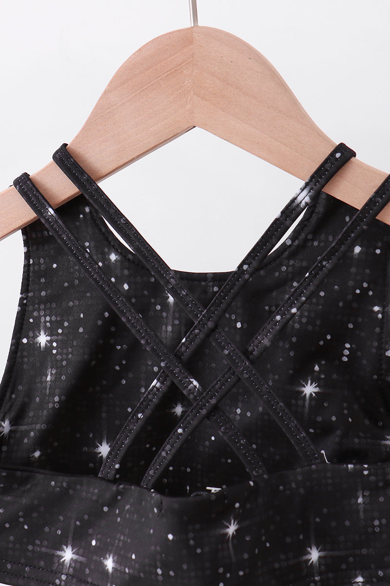 Black glitter skort set - Aaria Tees Aaria Tees