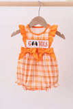 Tennessee Go vols smocked ruffle bubble - Aaria Tees Aaria Tees