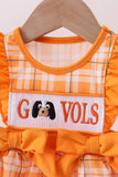 Tennessee Go vols smocked ruffle bubble - Aaria Tees Aaria Tees