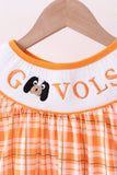 Tennessee Go vols smocked plaid dress - Aaria Tees Aaria Tees