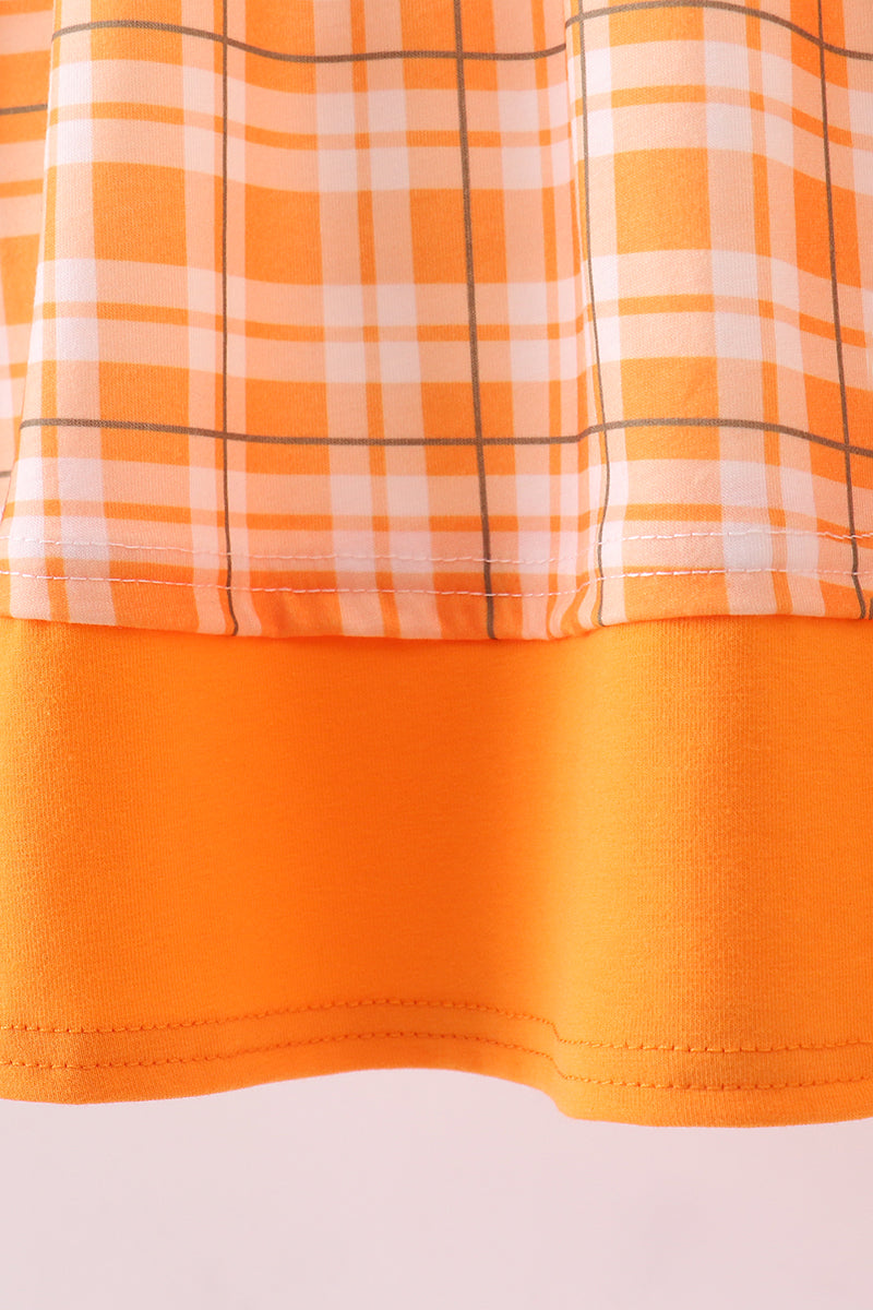 Tennessee Go vols smocked plaid dress - Aaria Tees Aaria Tees