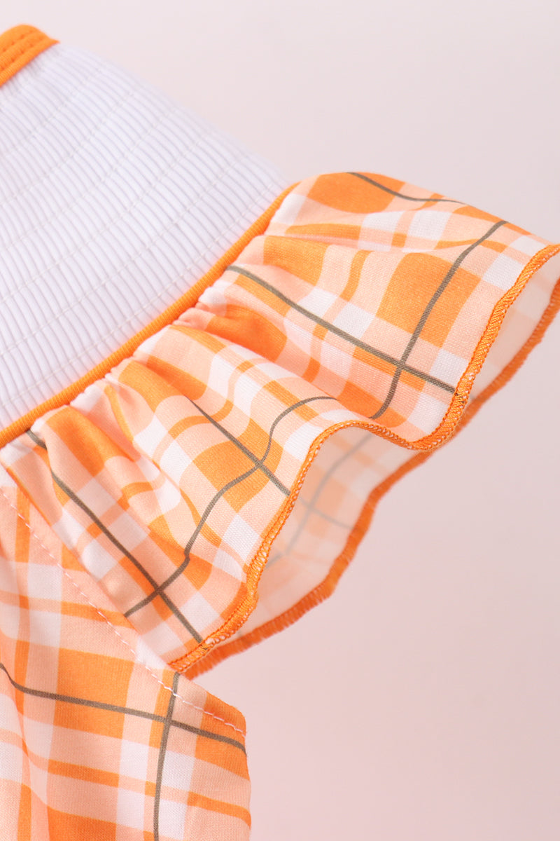 Tennessee Go vols smocked plaid dress - Aaria Tees Aaria Tees