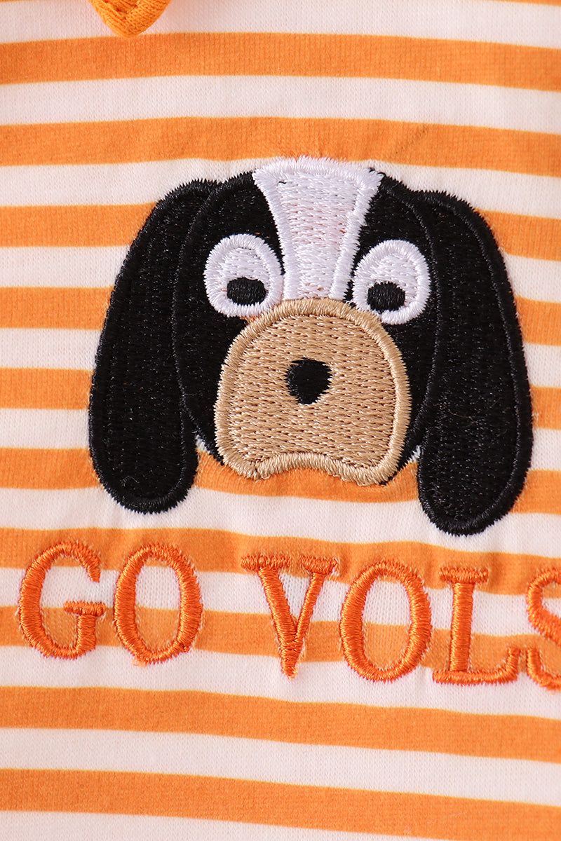 Tennessee Go vols embroidery stripe top - Aaria Tees Aaria Tees