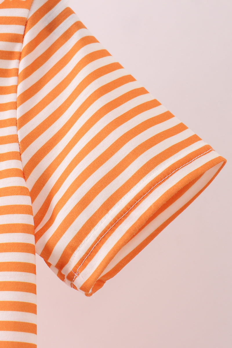 Tennessee Go vols embroidery stripe top - Aaria Tees Aaria Tees