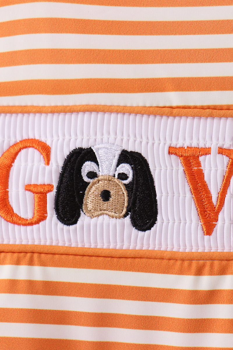 Tennessee Go vols smocked stripe swimsuit - Aaria Tees Aaria Tees