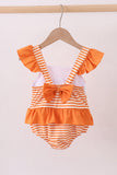 Tennessee Go vols smocked stripe swimsuit - Aaria Tees Aaria Tees