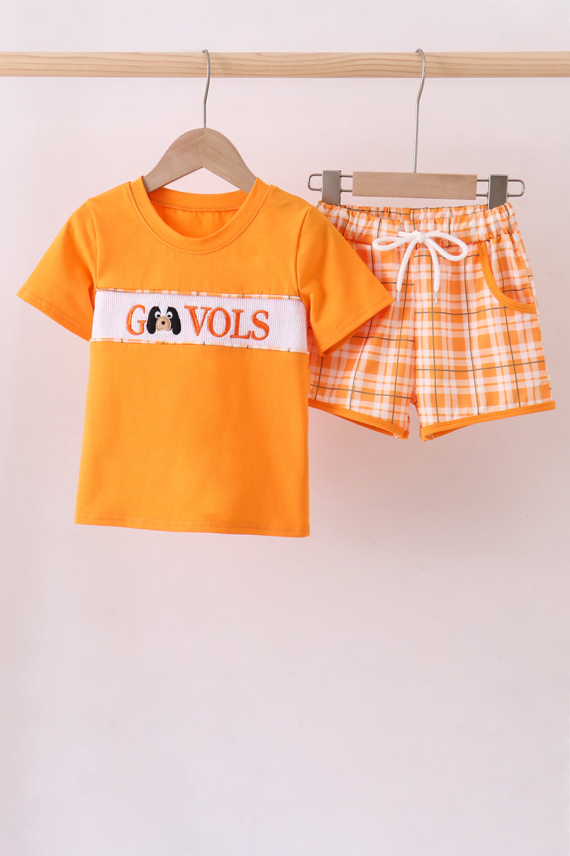 Tennessee Go vols smocked shorts set - Aaria Tees
