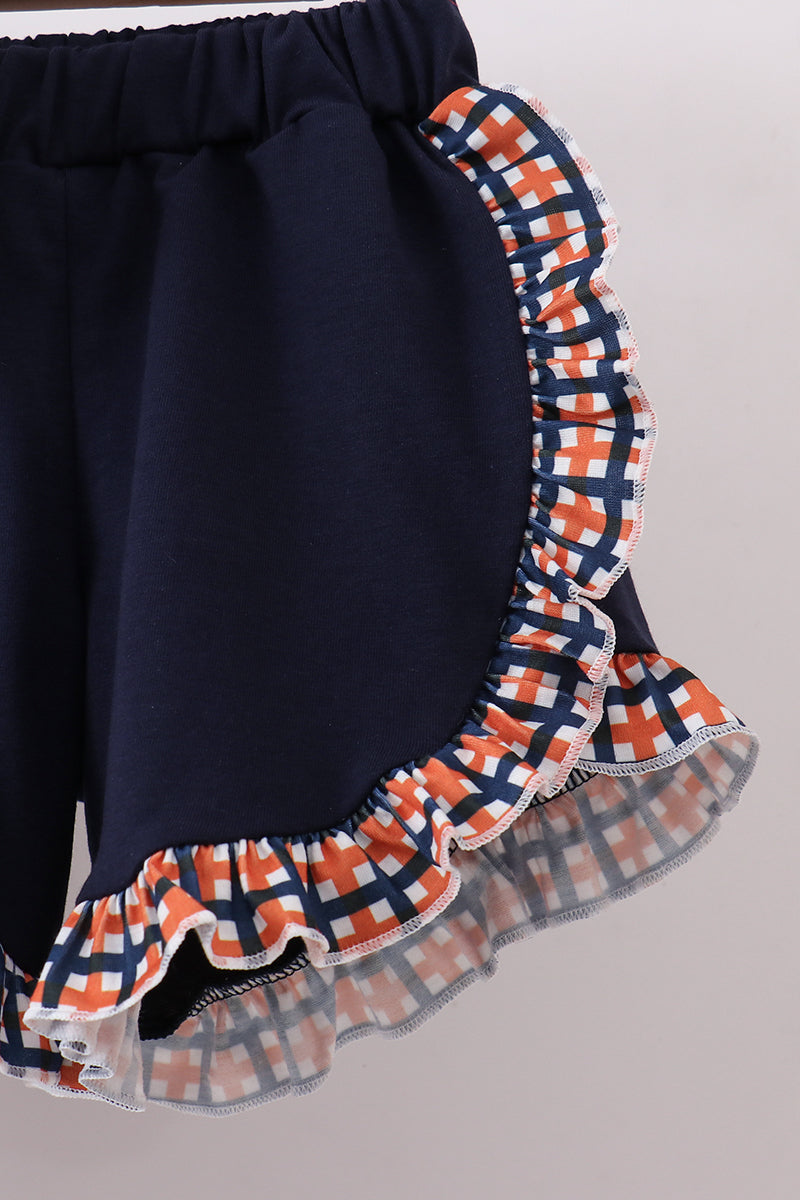 Auburn war eagle smocked ruffle short set - Aaria Tees Aaria Tees