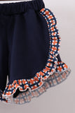 Auburn war eagle smocked ruffle short set - Aaria Tees Aaria Tees