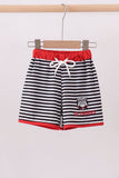 Georgia go dawgs embroidery stripe trunks - Aaria Tees Aaria Tees