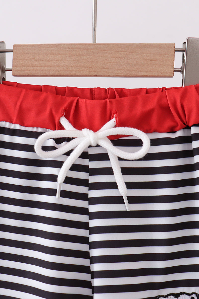 Georgia go dawgs embroidery stripe trunks - Aaria Tees Aaria Tees