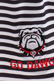 Georgia go dawgs embroidery stripe trunks - Aaria Tees Aaria Tees