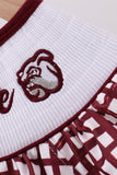 Mississippi Hail State smocked gingham dress - Aaria Tees Aaria Tees