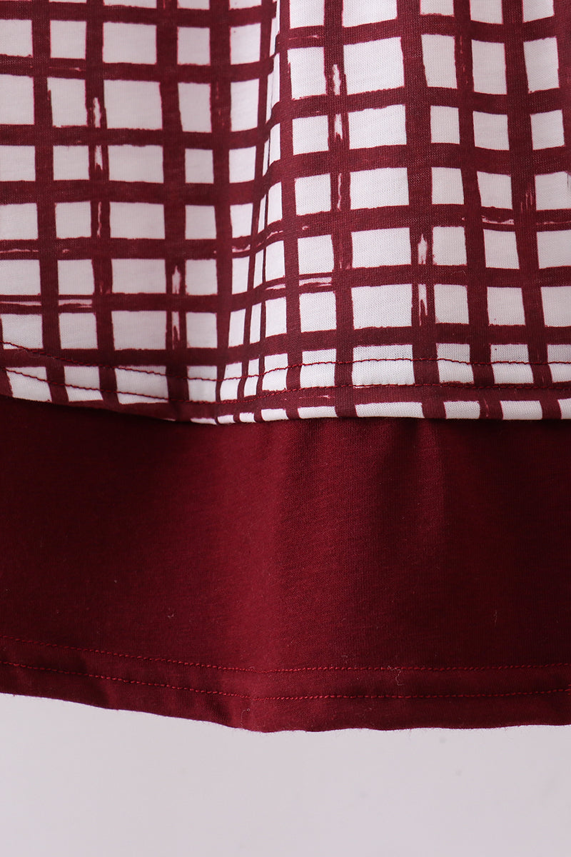 Mississippi Hail State smocked gingham dress - Aaria Tees Aaria Tees
