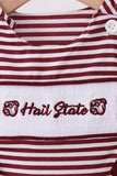 Mississippi Hail State smocked stripe jonjon - Aaria Tees Aaria Tees